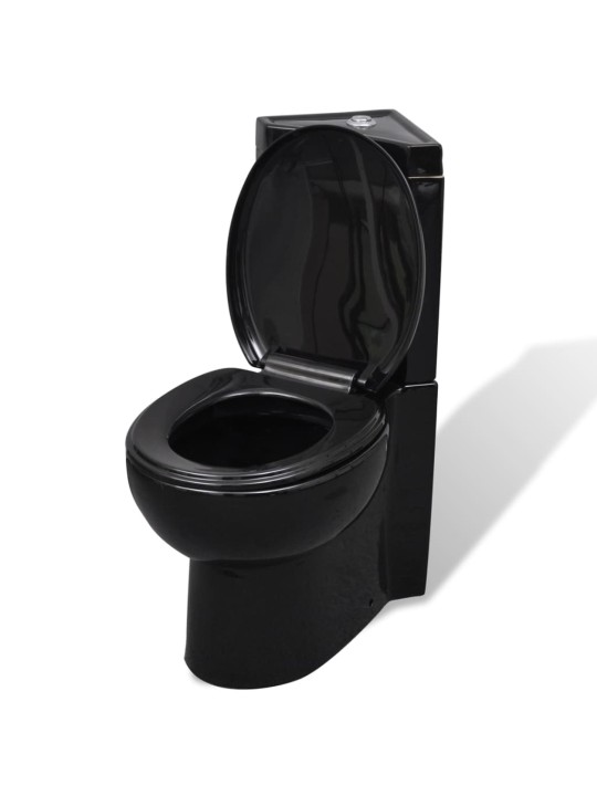 Keraaminen WC-istuin kulma musta