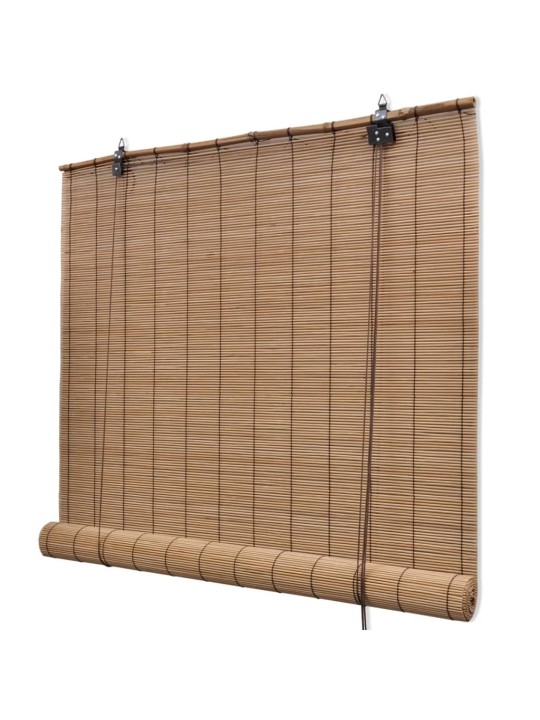 Ruskeat bambu rullaverhot 100 x 160 cm