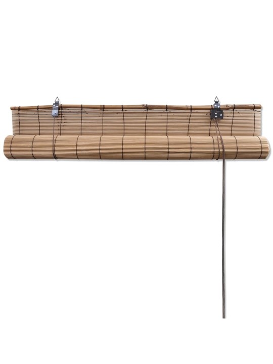 Ruskeat bambu rullaverhot 140 x 160 cm