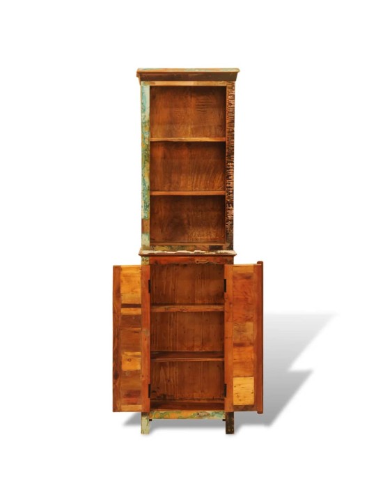 Kirjahylly vintagetyyli kierrätetty täysi puu