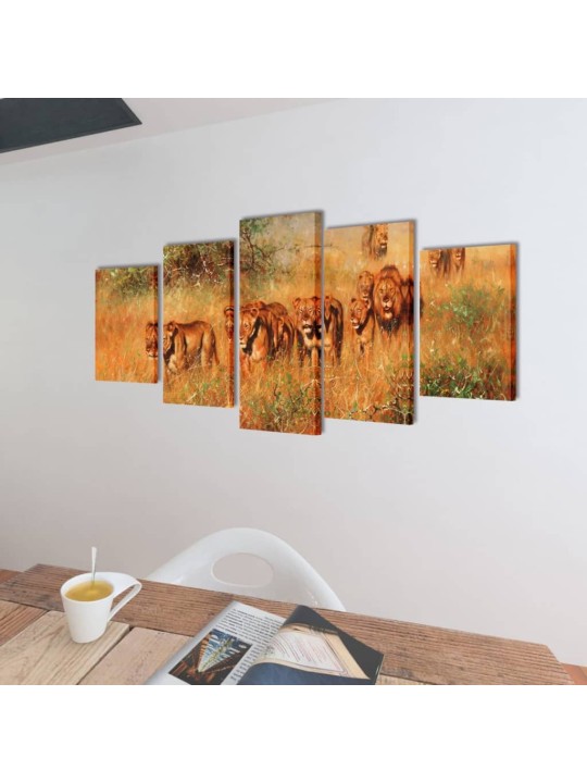 Taulusarja Leijonat 200 x 100 cm