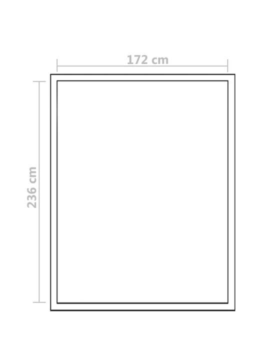 Vahvistettu alumiininen kasvihuone pohjarungolla 4,6 m²