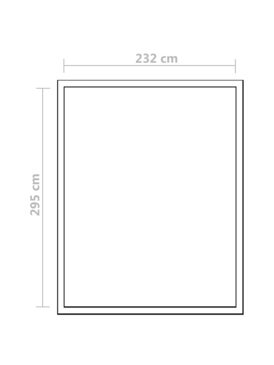 Vahvistettu alumiininen kasvihuone pohjarungolla 7,55 m²
