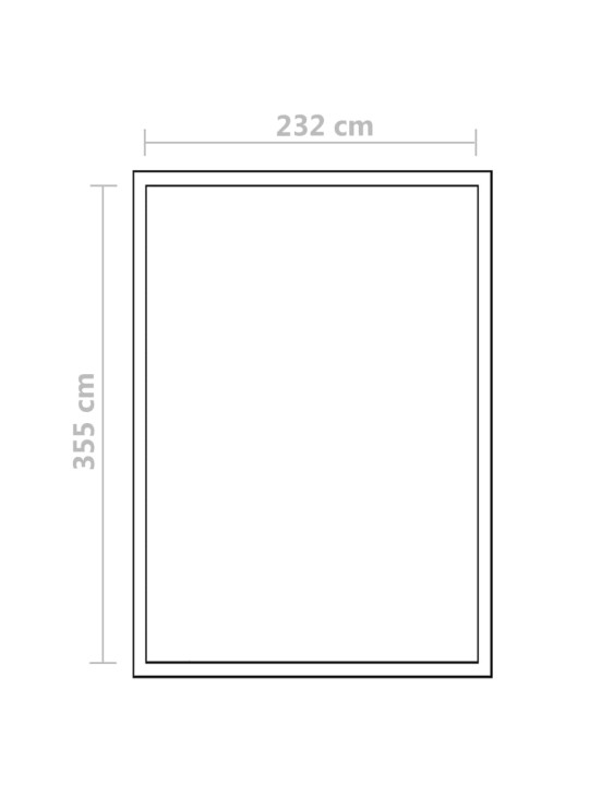 Vahvistettu alumiininen kasvihuone pohjarungolla 9,025 m²