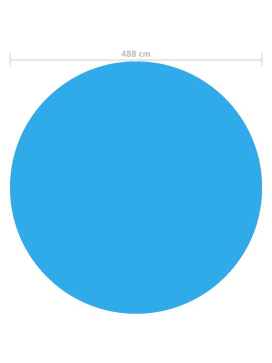 Pyöreä Uima-altaan Suoja 488 cm PE Sininen