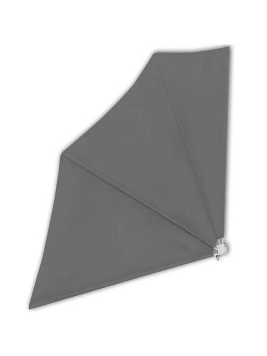 Kokoontaittuva parvekkeen sivumarkiisi harmaa 140x140 cm