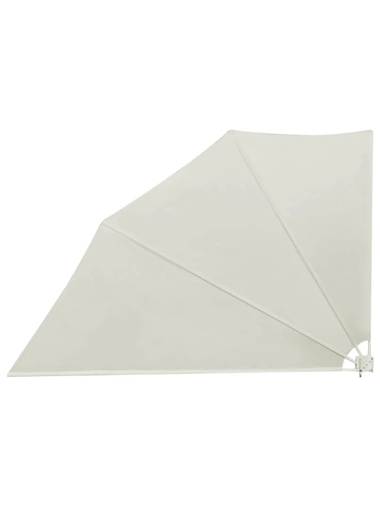Kokoontaittuva parvekkeen sivumarkiisi kerma 160x240 cm
