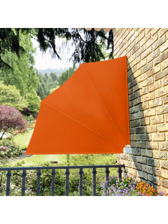 Kokoontaittuva parvekkeen sivumarkiisi terrakotta 140x140 cm