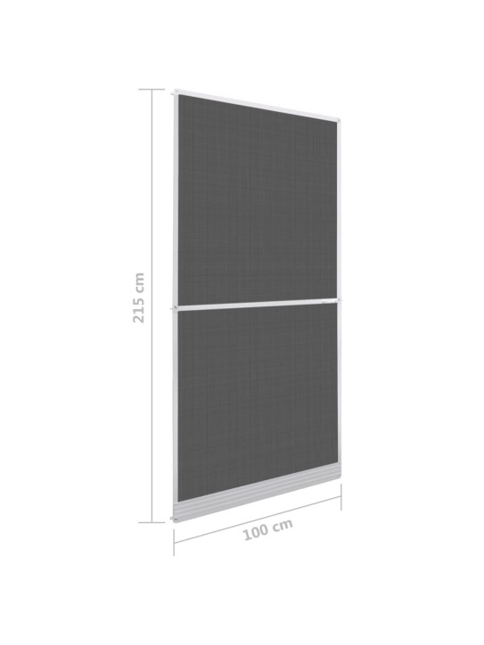 Saranoitu valkoinen hyönteisverkko oviin 100 x 215 cm