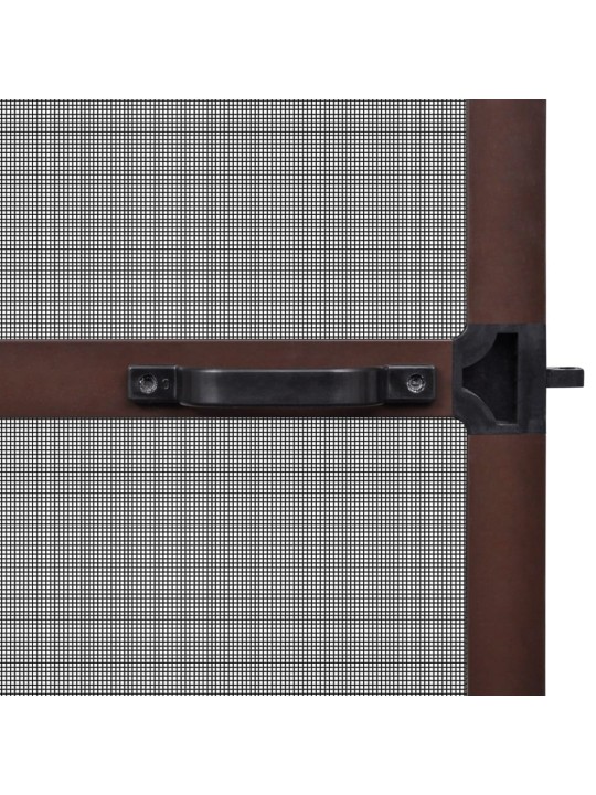 Saranoitu ruskea hyönteisverkko oviin 100 x 215 cm