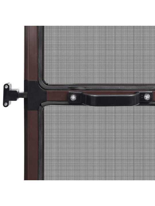 Saranoitu ruskea hyönteisverkko oviin 100 x 215 cm