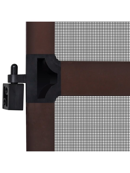 Saranoitu ruskea hyönteisverkko oviin 100 x 215 cm