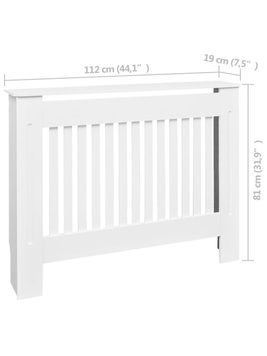 Valkoinen MDF Patterinsuojakaappi 112 cm