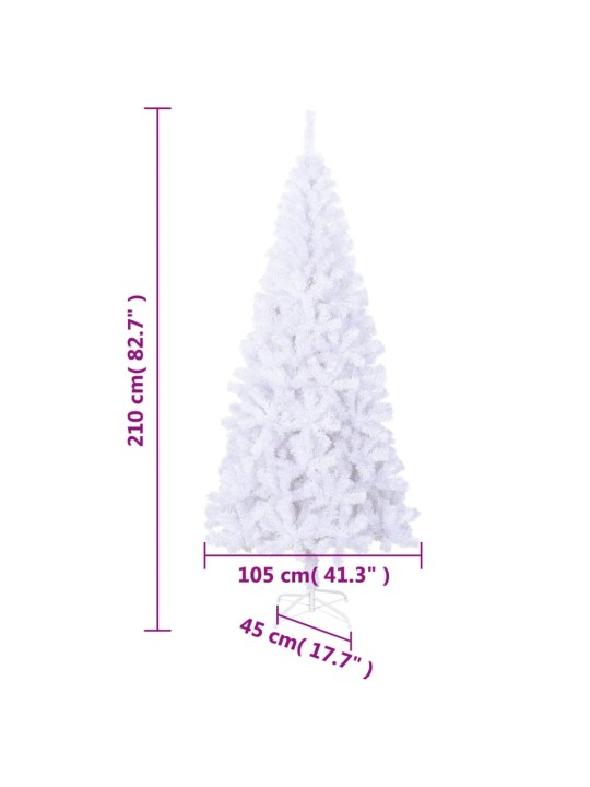 Tekojoulukuusi teräsjalustalla 210 cm 910 oksaa