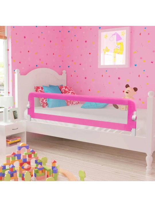 Turvalaita lapsen sänkyyn 150 x 42 cm pinkki