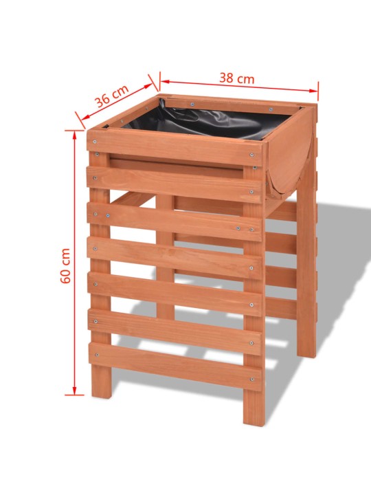 Kukkalaatikko 38x36x60 cm puu