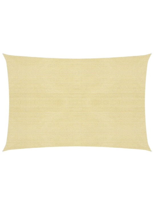 Päivänvarjo Purje HDPE Suorakulmainen 4x6 m Beige