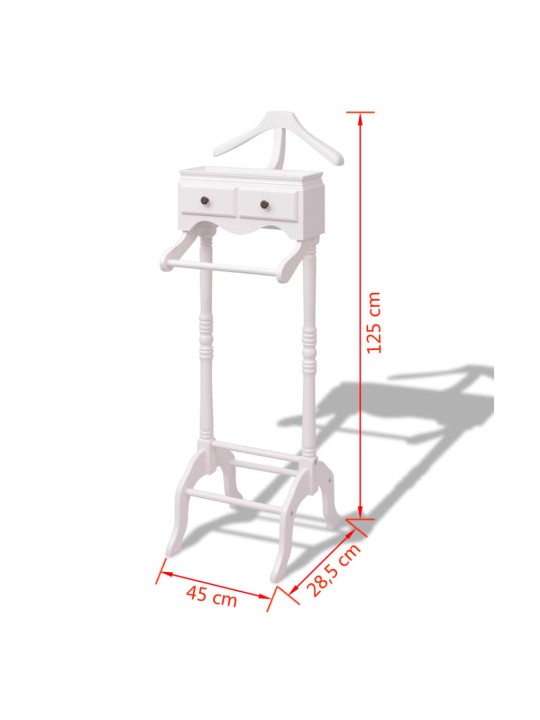 Vaatenaulakko Kaapilla Puu Valkoinen