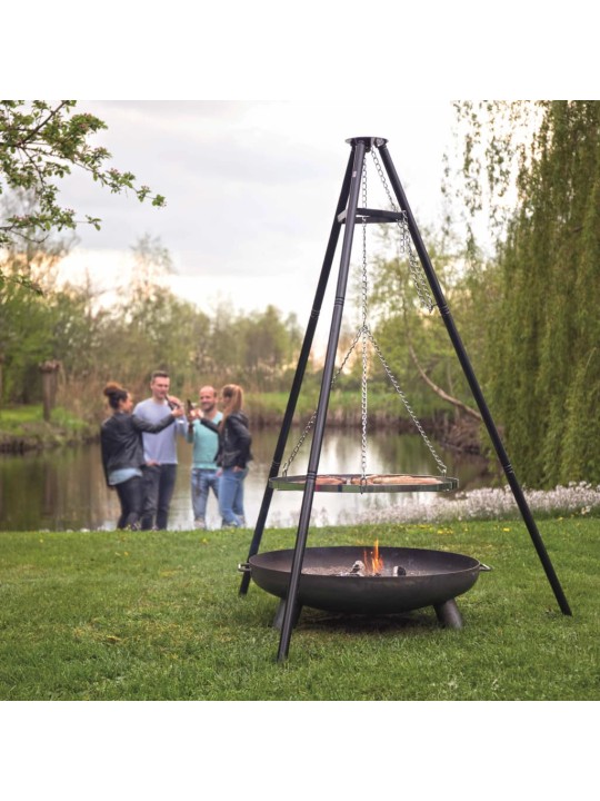 RedFire Kolmijalkagrilli musta 172 cm BBQ TRIPOD