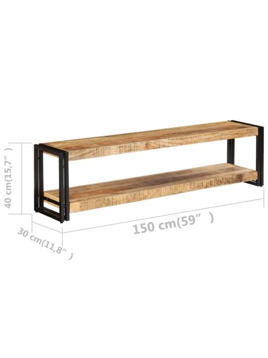 TV-taso 150x30x40 cm kiinteä mangopuu