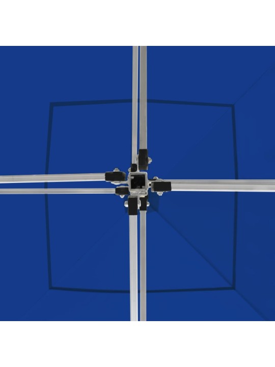 Kokoontaittuva juhlateltta alumiini 3x3 m sininen