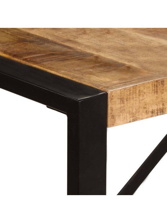 Ruokapöytä 220x100x75 cm kiinteä mangopuu
