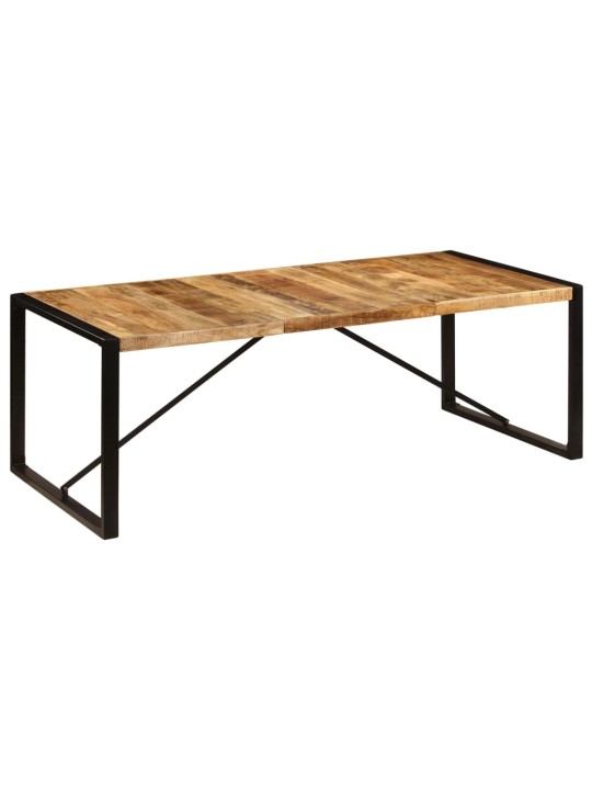 Ruokapöytä 220x100x75 cm kiinteä mangopuu