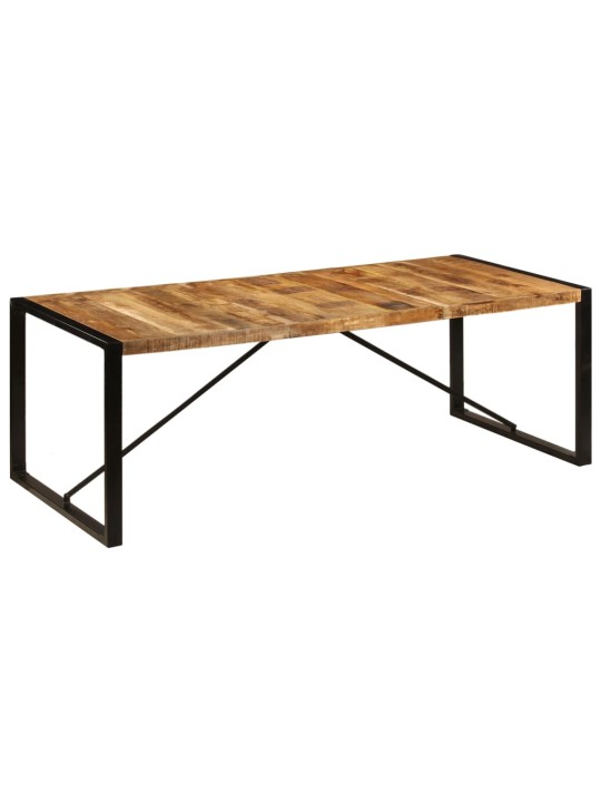 Ruokapöytä 220x100x75 cm kiinteä mangopuu