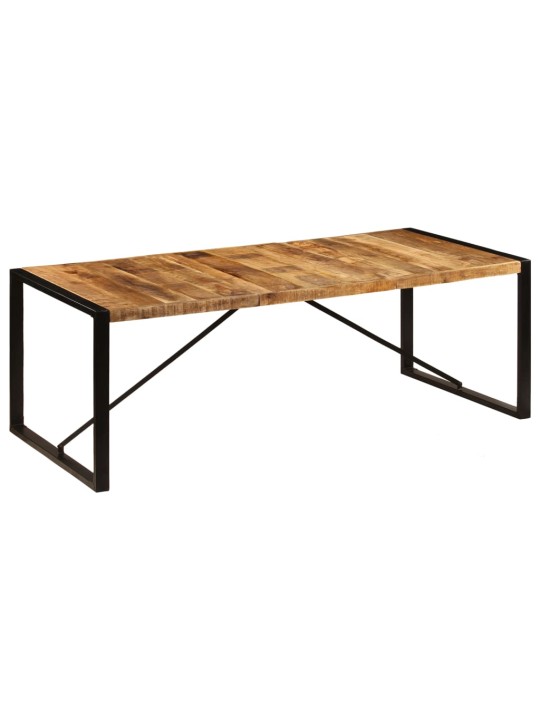 Ruokapöytä 220x100x75 cm kiinteä mangopuu