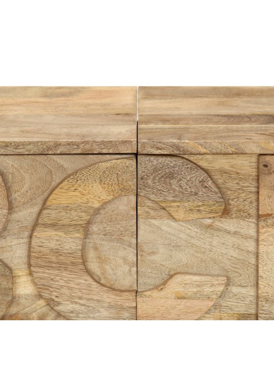 Aakkoskaappi 6 laatikolla 120x35x79 cm mangopuu