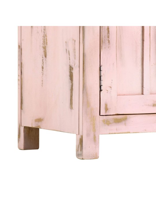 Senkki vaaleanpunainen 110x35x70 cm täysi mangopuu