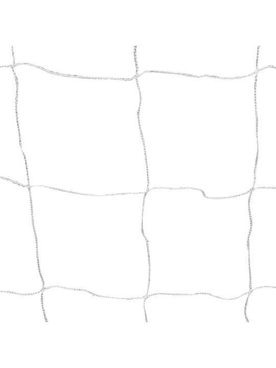Jalkapallomaalit verkolla 2 kpl teräs 182x61x122 cm valkoinen