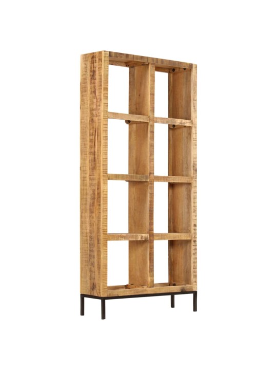 Kirjahylly 80x25x175 cm kiinteä mangopuu