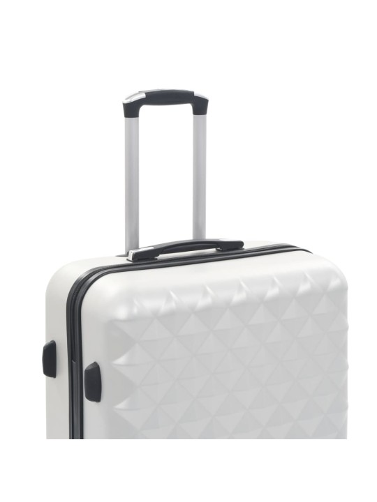 Kovapintainen matkalaukkusarja 3 kpl kirkas hopea ABS