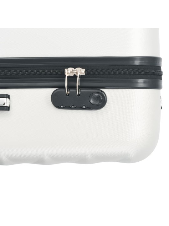 Kovapintainen matkalaukkusarja 3 kpl kirkas hopea ABS
