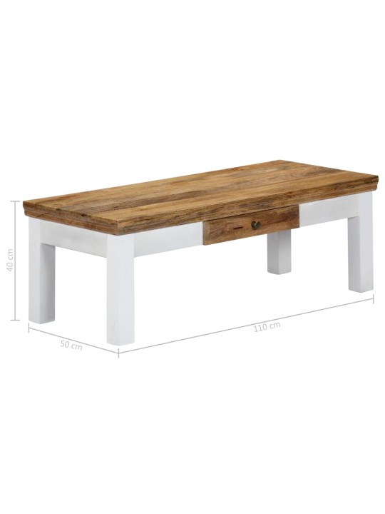 Sohvapöytä 110x50x40 cm täysi mangopuu