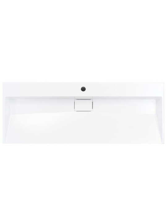 Pesuallas 120x46x11 cm mineraali-/marmorivalu valkoinen