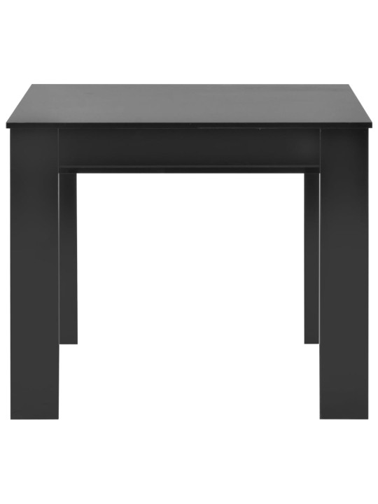 Jatkettava ruokapöytä korkeakiilto musta 175x90x75 cm