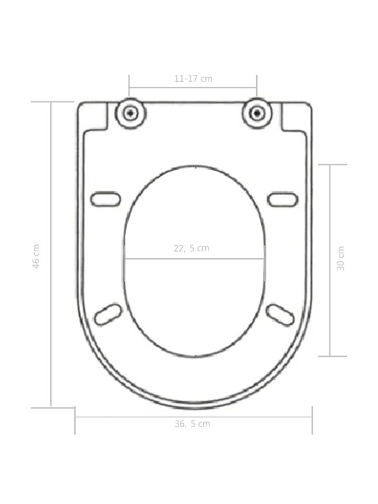 Soft-close WC-istuin pikakiinnityksellä valkoinen