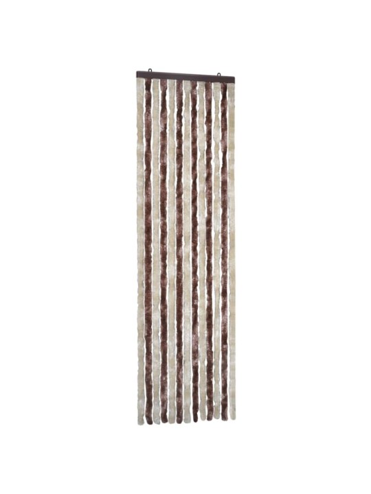 Hyönteisverho beige ja vaaleanruskea 56x185 cm Chenille