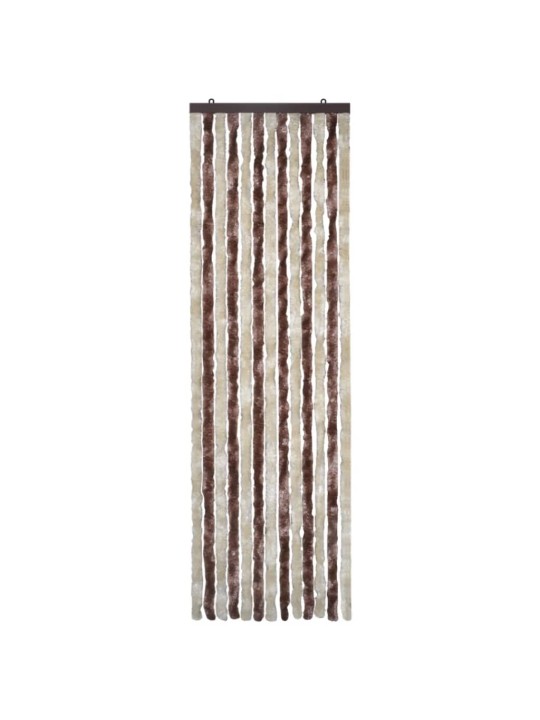 Hyönteisverho beige ja vaaleanruskea 56x185 cm Chenille