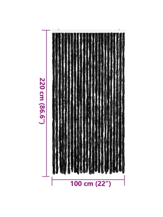 Hyönteisverho antrasiitti 100x220 cm Chenille