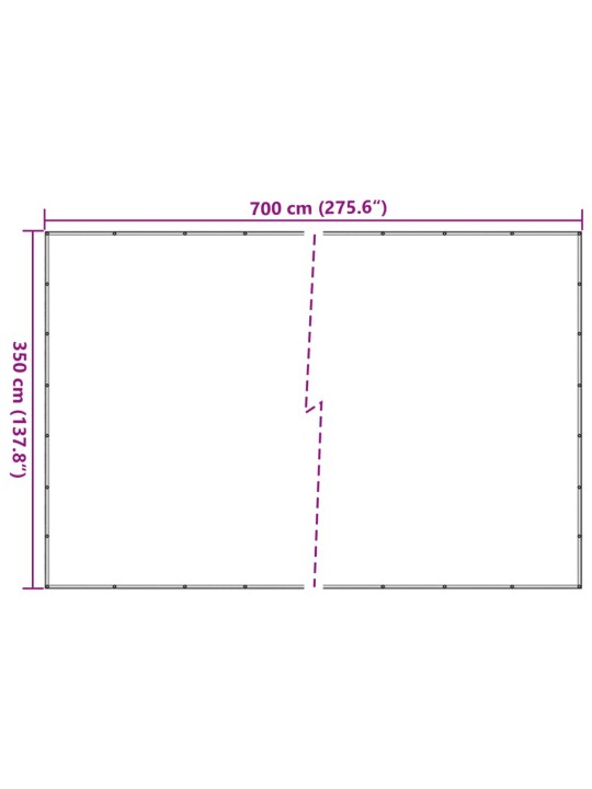 Konttiverkko HDPE 3,5x7 m musta