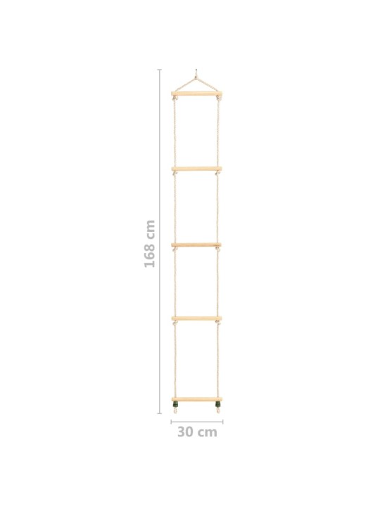 Lasten köysitikkaat täyspuu ja PE 30x168 cm