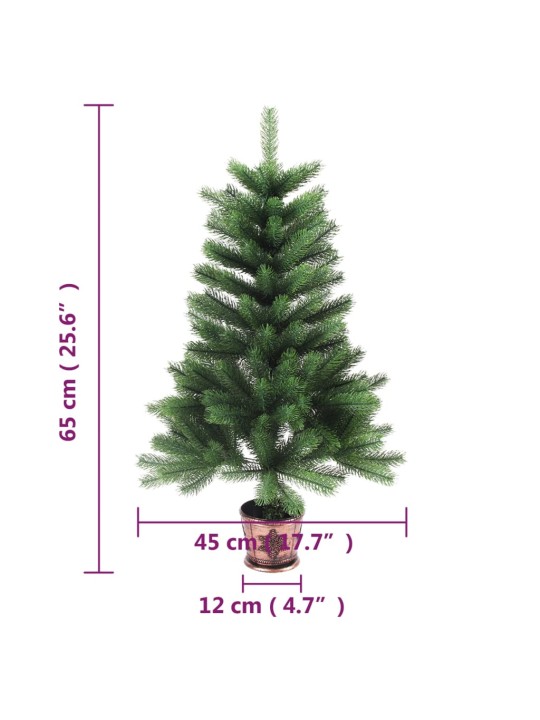 Tekojoulukuusi aidonlaiset havut 65 cm vihreä
