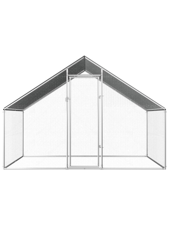 Ulkotilan kanahäkki galvanoitu teräs 2,75x2x1,92 m