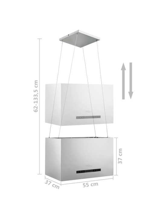 Ripustettava liesituuletin LCD 55 cm ruostumaton teräs