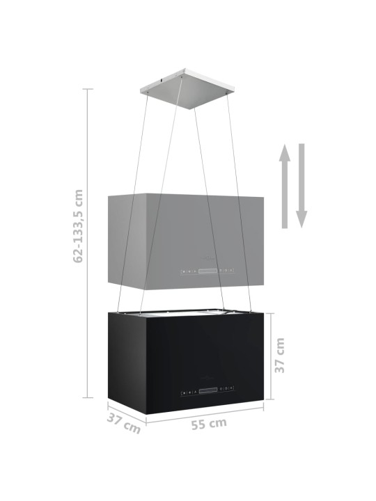 Ripustettava liesituuletin LCD 55 cm jauhemaalattu teräs