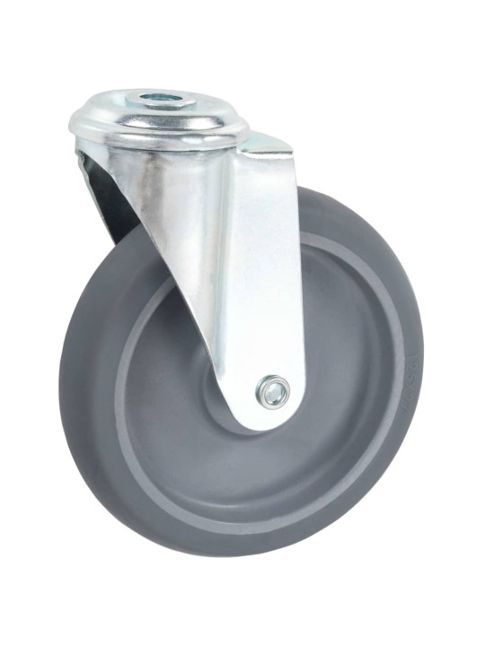 Rullapyörät pultinrei´illä 12 kpl 125 mm