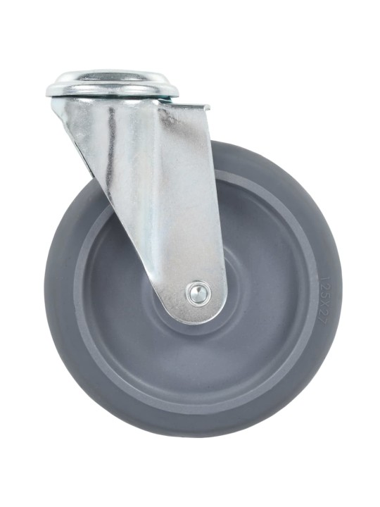 Rullapyörät pultinrei´illä 12 kpl 125 mm